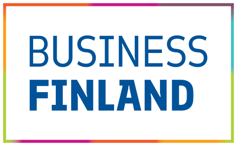 Business Finland logo with multicolored border.
