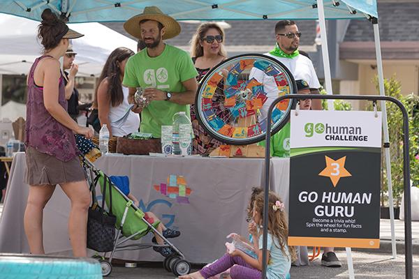 Go Human event booth