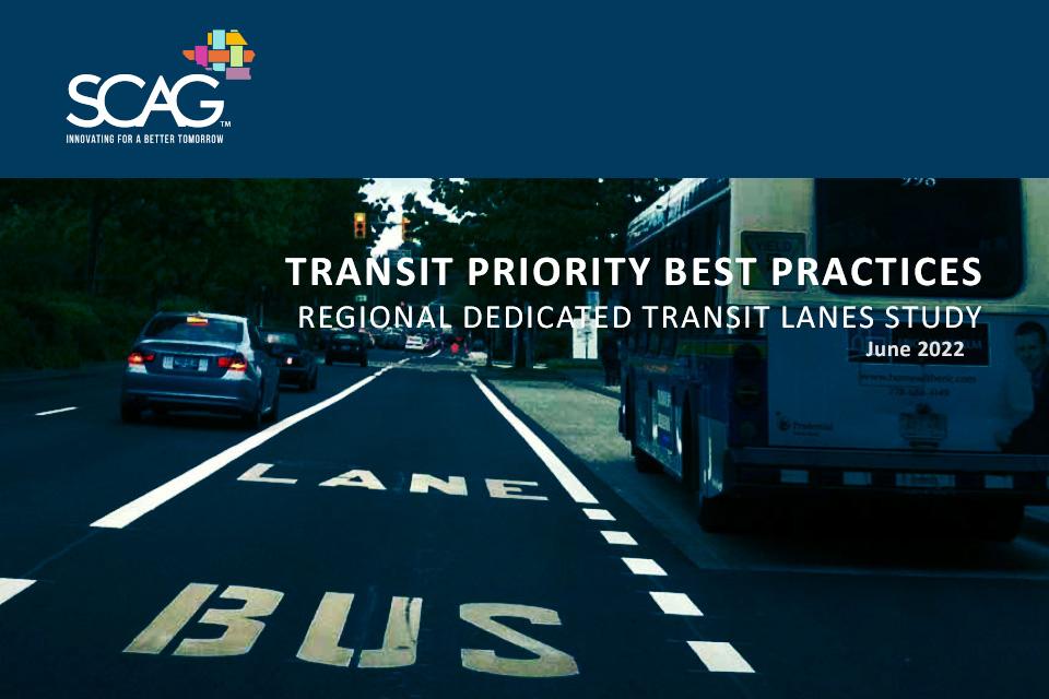 Transit Priority Best Practices Report