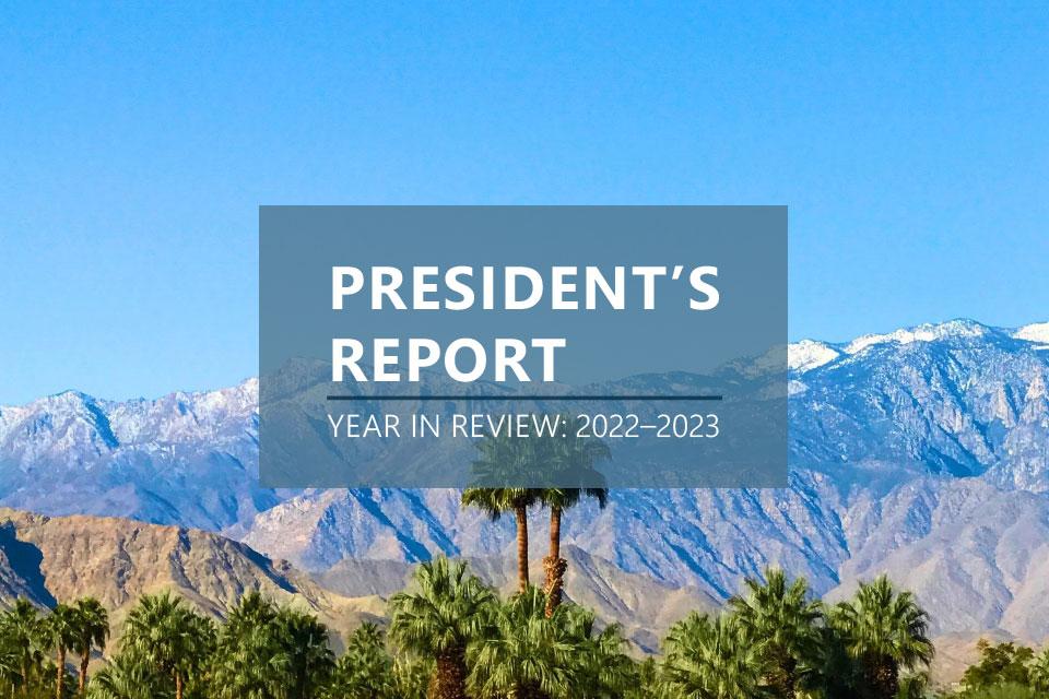 President's Report Year in Review 2022-2023