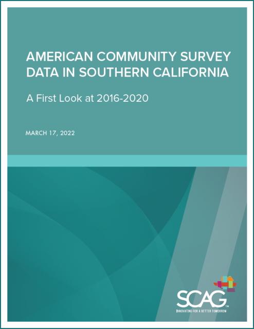 SCAG American Community Survey Data in Southern California Report Thumbnail